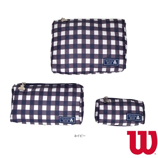 [ウィルソン テニスバッグ] ワンベア コスメバッグ ONE BEAR COSMETIC BAG 3個セット WR8015401001