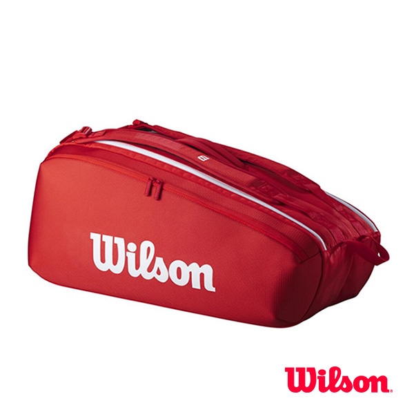 [ウィルソン テニスバッグ] スーパーツアーレッド SUPER TOUR RED 9本入り WR8036701001