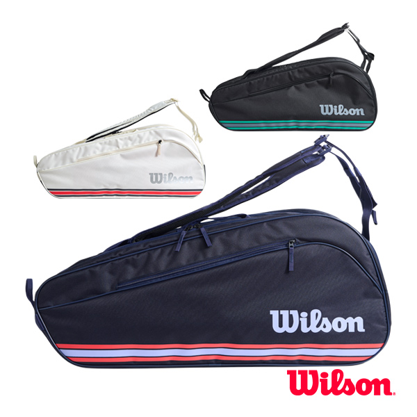 [ウィルソン テニスバッグ] チームJ 6PK TEAMJ 6PK ラケット6本収納可 WR8050