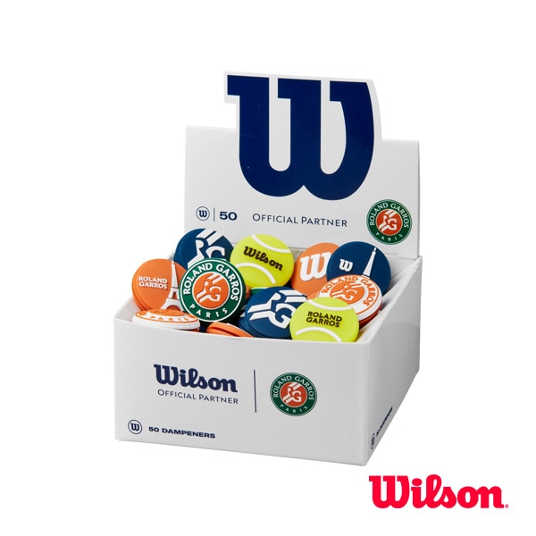 [ウィルソン テニスアクセサリ・小物] ローランギャロス バイブレーションダンプナーボックス RG Vibration Dampener Box 50個入 WR8411701001