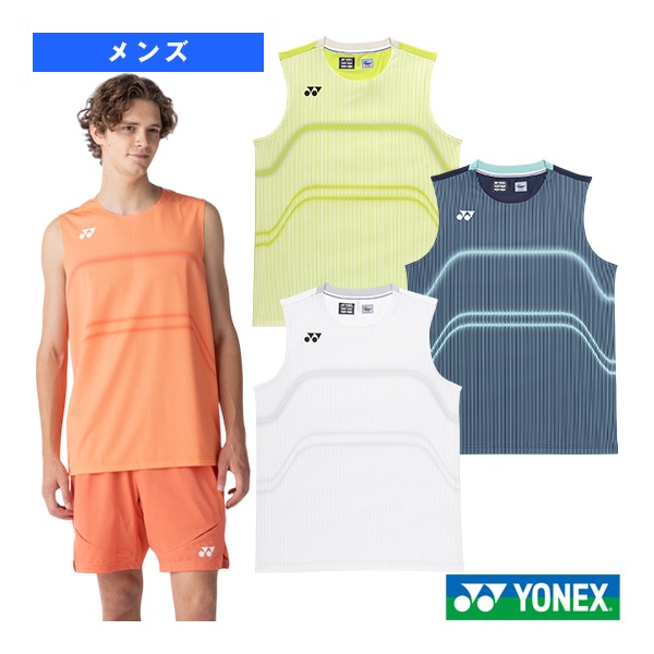 [ヨネックス バドミントンウェア（メンズ/ユニ）] ゲームシャツ ノースリーブ メンズ 10714