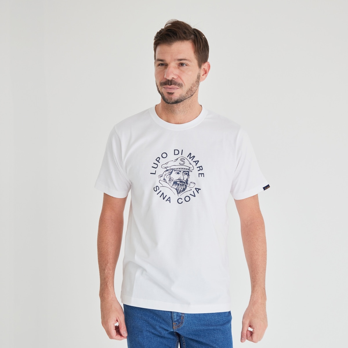 [SINA COVA(シナコバ)]ロゴプリント Tシャツ ホワイト LL 10000580