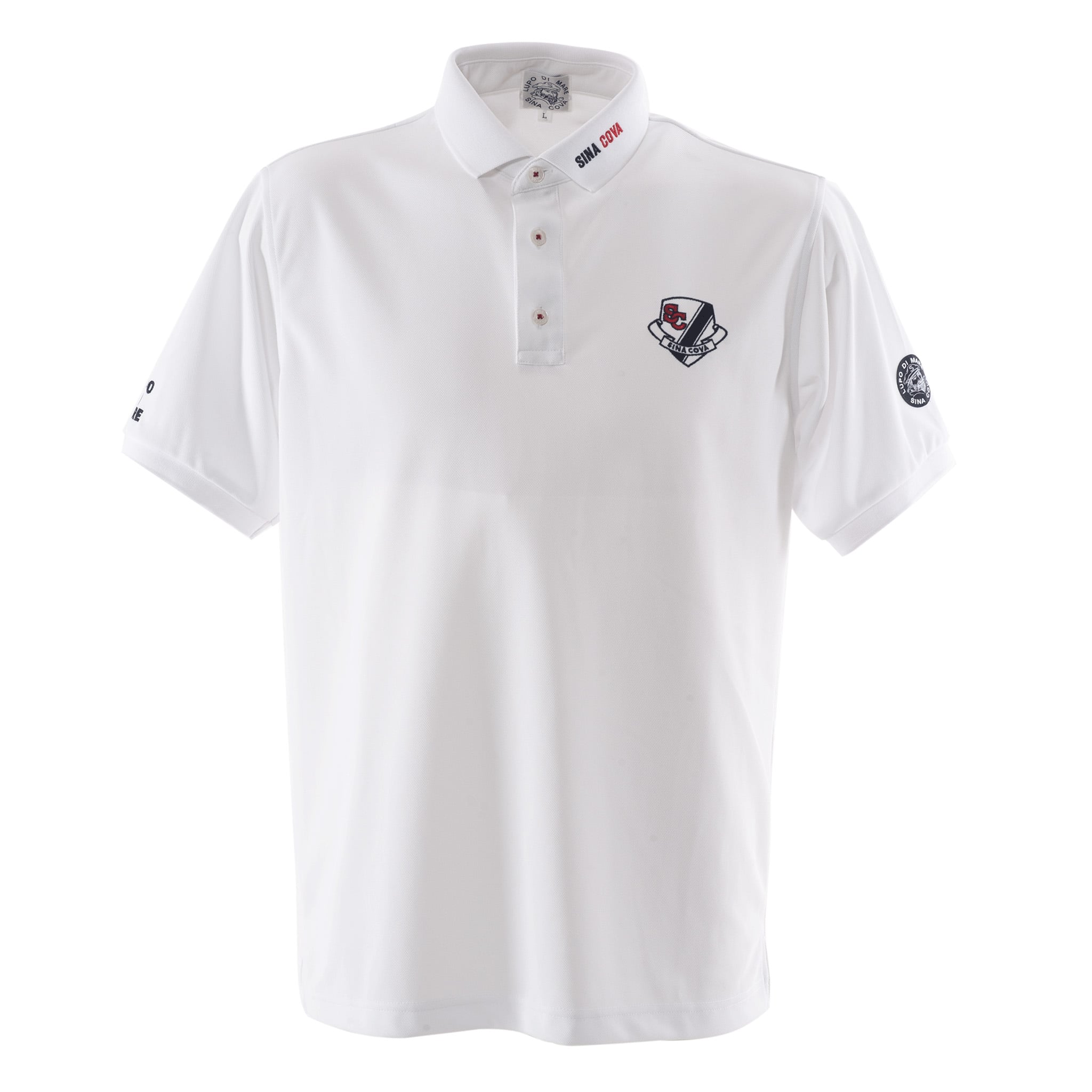 [SINA COVA]シナコバ 半袖ポロシャツ 23150520 ホワイト LLサイズ