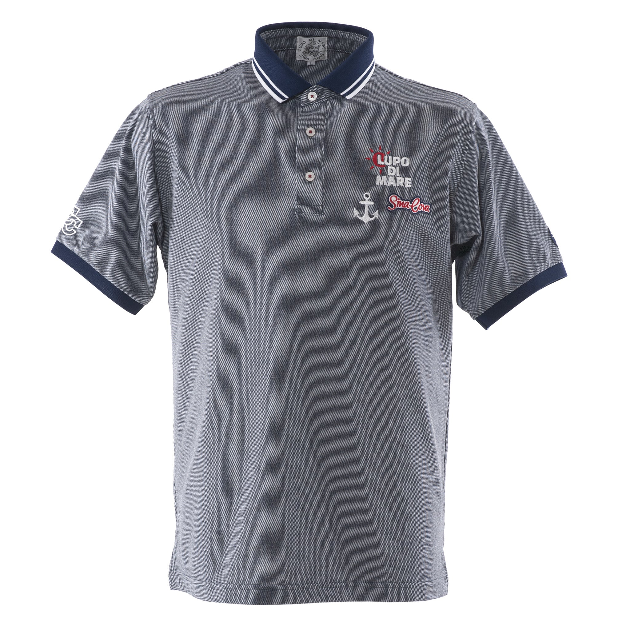 [SINA COVA]シナコバ 半袖ポロシャツ グレー Mサイズ 23150540