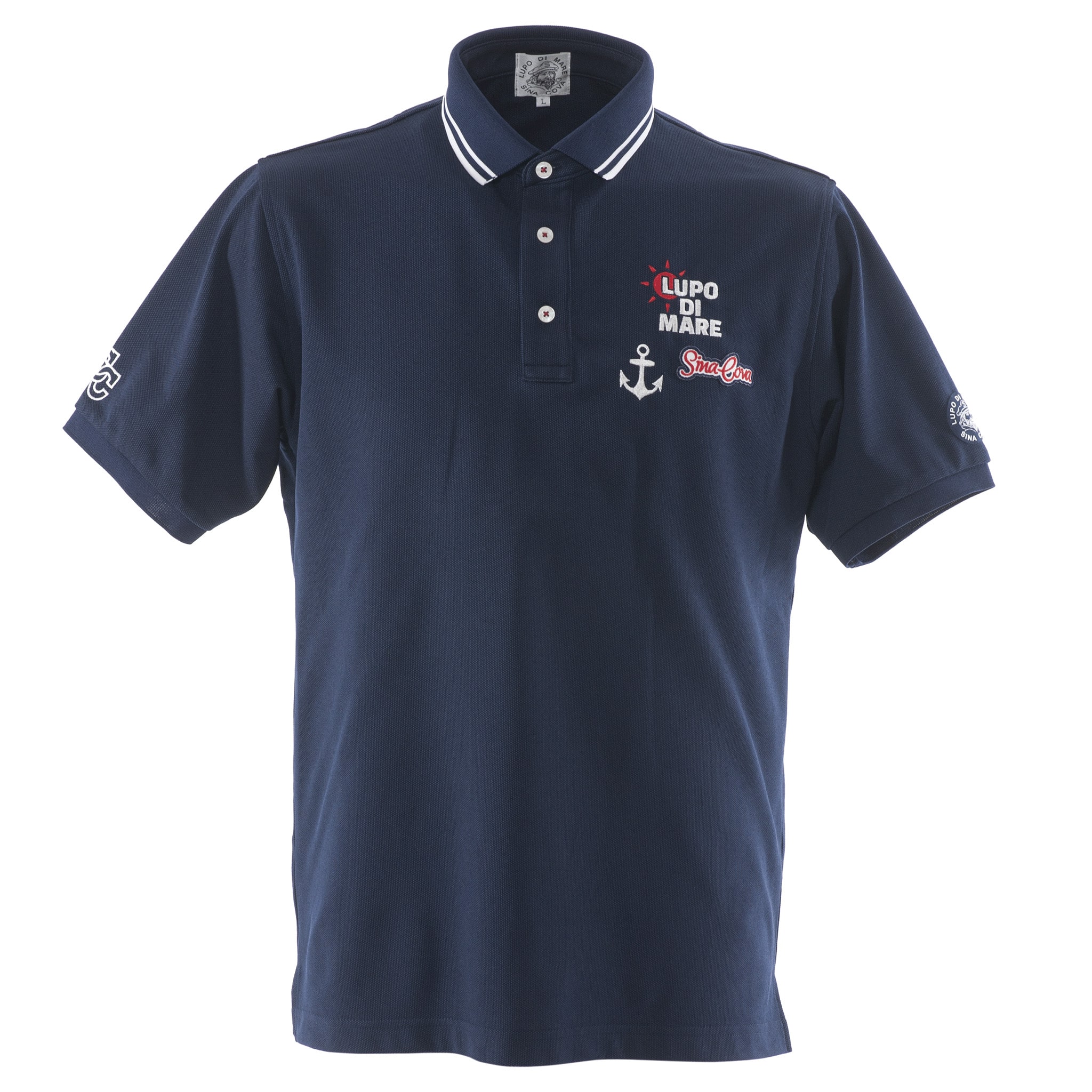 [SINA COVA]シナコバ 半袖ポロシャツ ネイビー Mサイズ 23150540