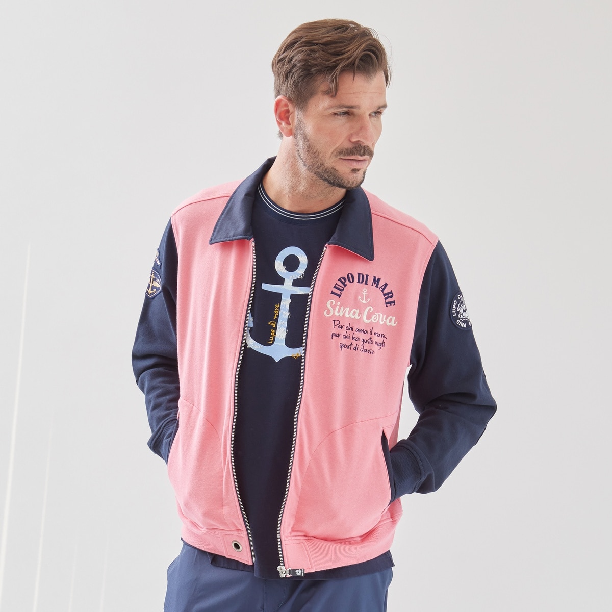 [SINA COVA(シナコバ)]半袖Tシャツ ユニセックス(男女兼用) 24110560 ネイビー LL