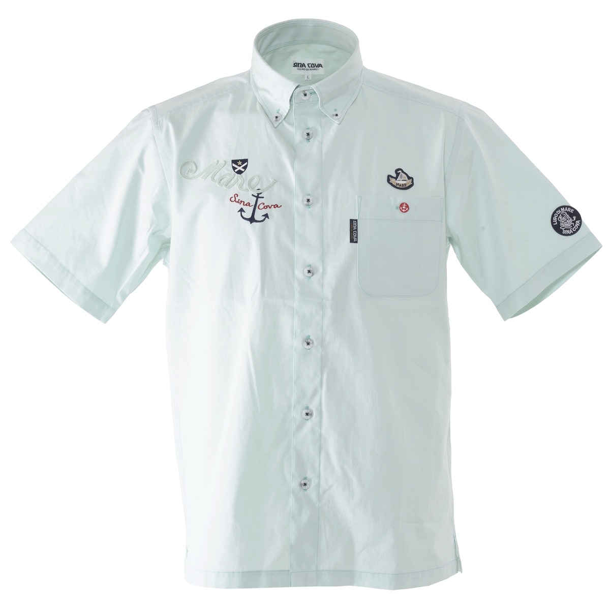 [SINA COVA(シナコバ)]半袖ボタンダウンシャツ 24114510 グリーン M
