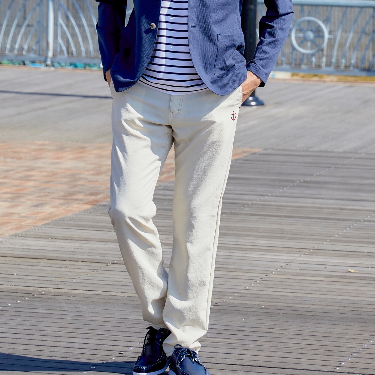 [SINA COVA(シナコバ)]ノータックパンツ 24125030 オフホワイト 96