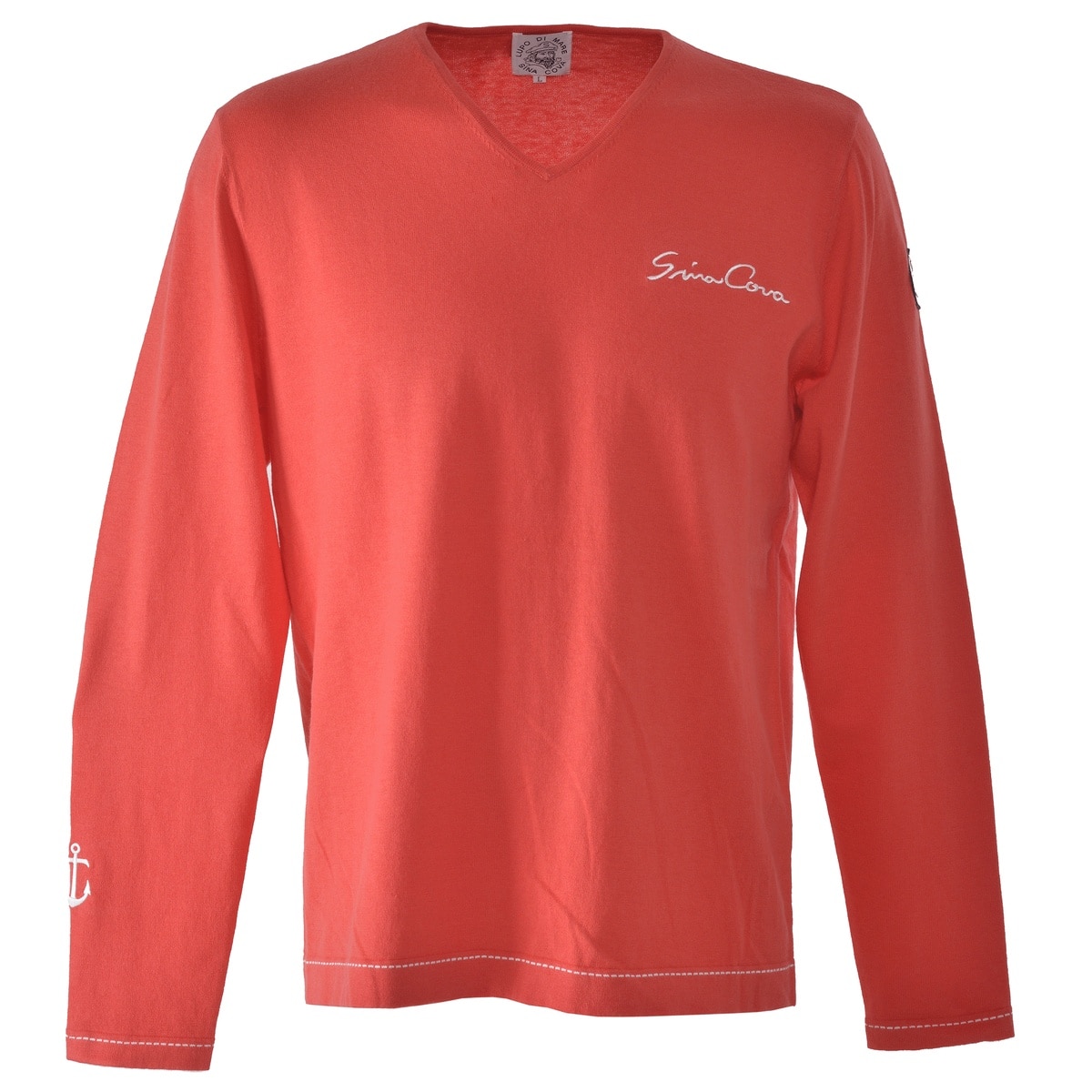 [SINA COVA(シナコバ)]Vネック ニット 24132010 ピンク Mサイズ