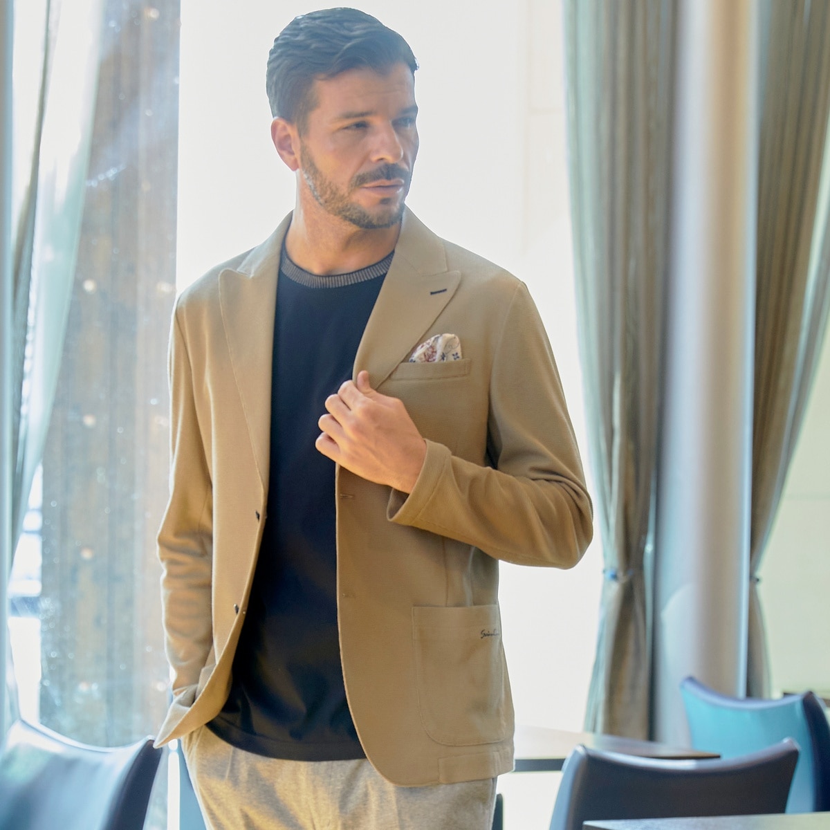 [SINA COVA(シナコバ)]ジャケット ベージュ 24133040 Lサイズ