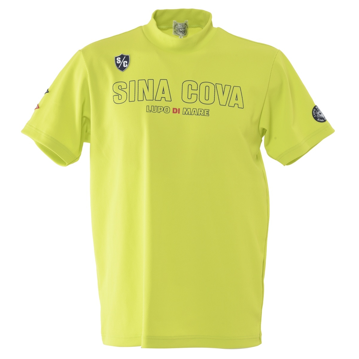 [SINA COVA(シナコバ)]ハイネック 半袖Tシャツ イエロー LLサイズ 24150530