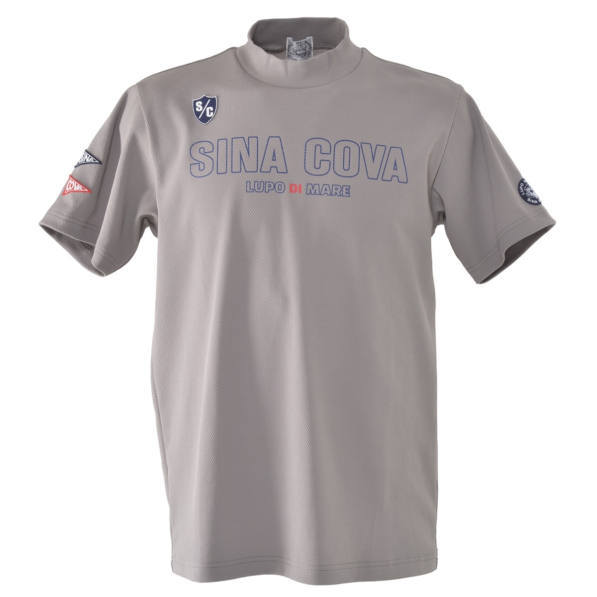 [SINA COVA(シナコバ)]ハイネック 半袖Tシャツ カーキ Lサイズ 24150530