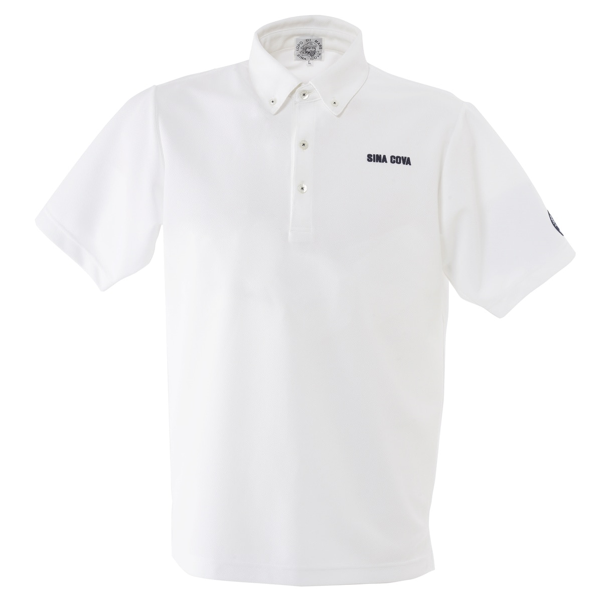 [SINA COVA(シナコバ)]半袖ボタンダウンシャツ カノコ ホワイト Lサイズ 24150560