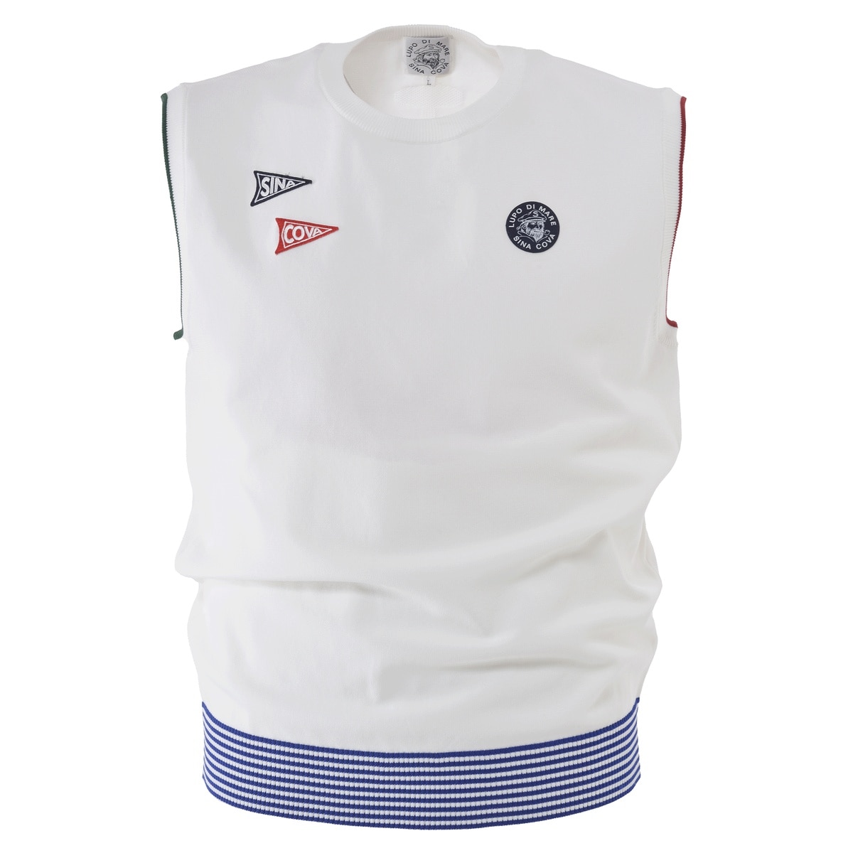 [SINA COVA(シナコバ)]ニットベスト オフホワイト Lサイズ 24152510