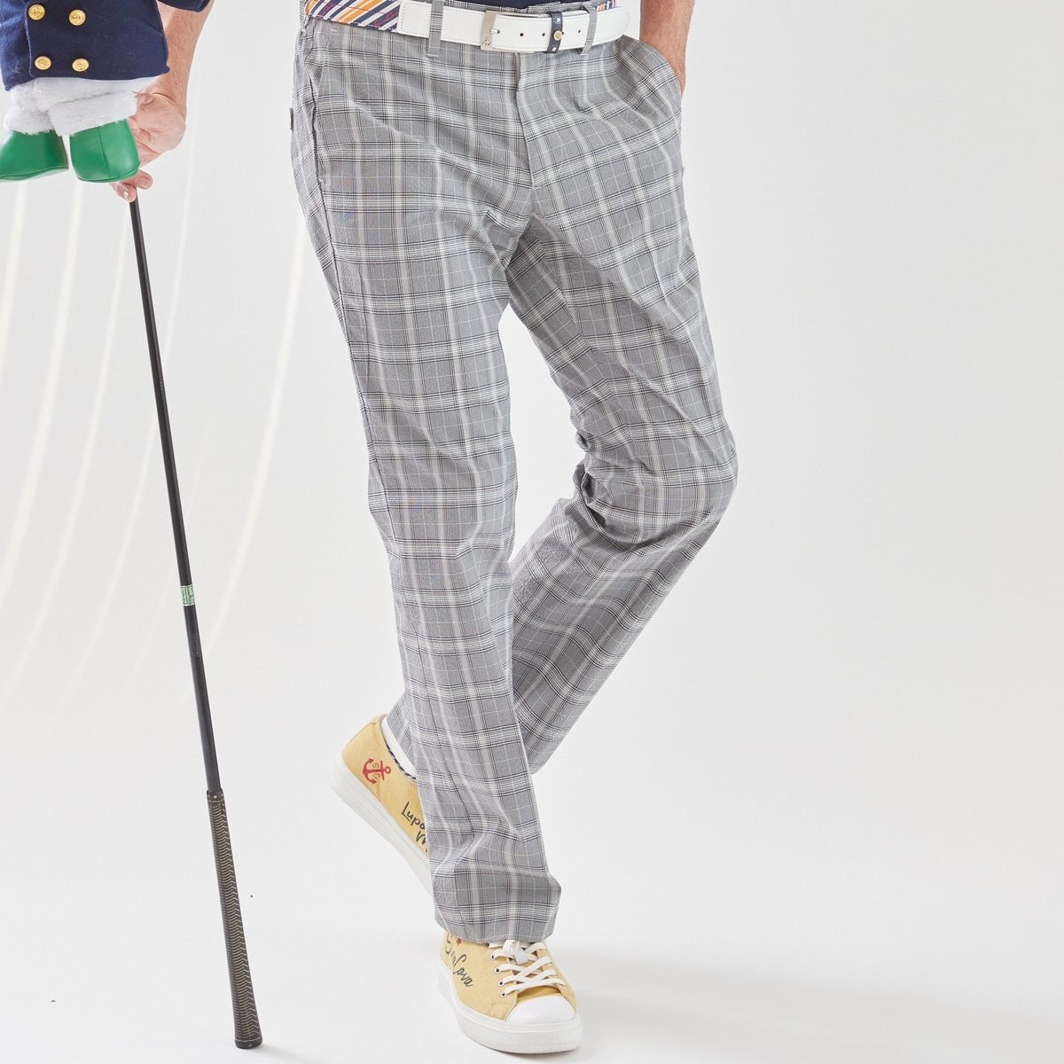 [SINA COVA(シナコバ)]ノータックパンツ グレー 84 24155020