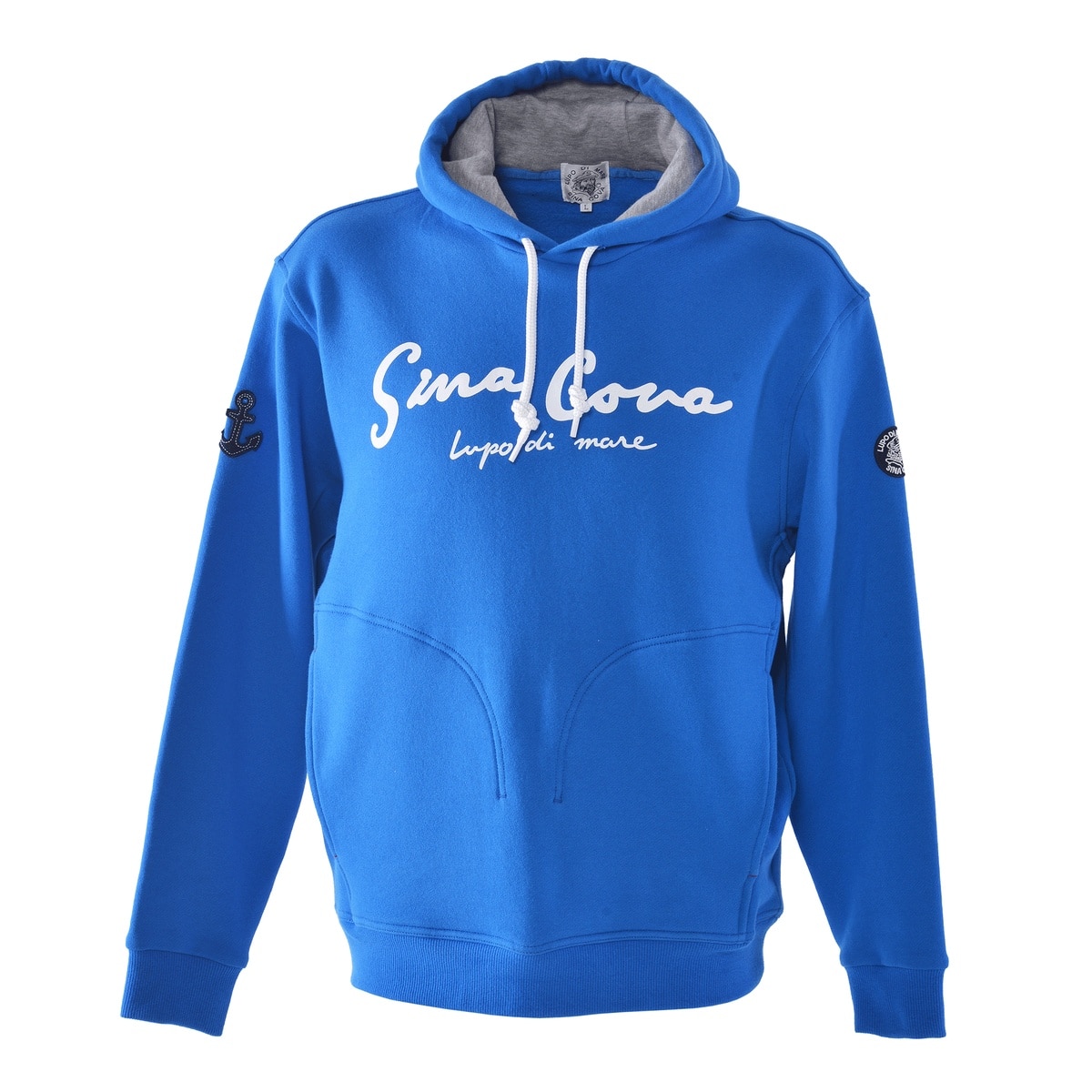 [SINA COVA(シナコバ)]フード付きプルオーバー パーカー (裏起毛) ユニセックス(男女兼用) 24210060 ブルー M