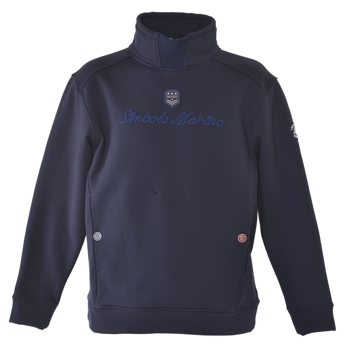 [SINA COVA(シナコバ)]ハイネック長袖プルオーバー ユニセックス(男女兼用) 24210100 ネイビー S