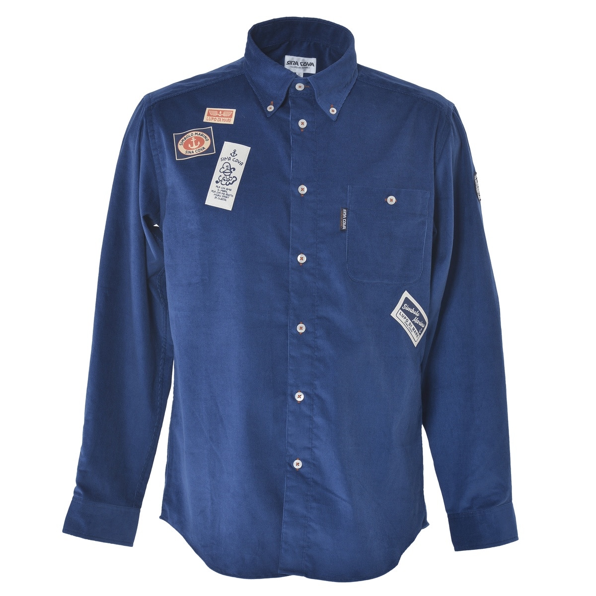 [SINA COVA(シナコバ)]長袖ボタンダウンシャツ 24224050 ネイビー M