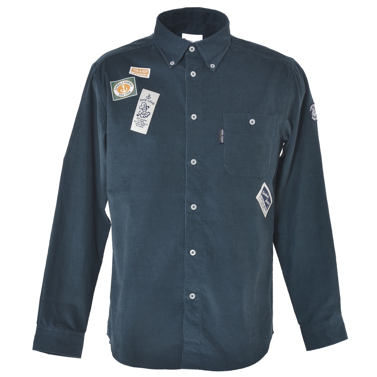 [SINA COVA(シナコバ)]長袖ボタンダウンシャツ 24224050 カーキ L