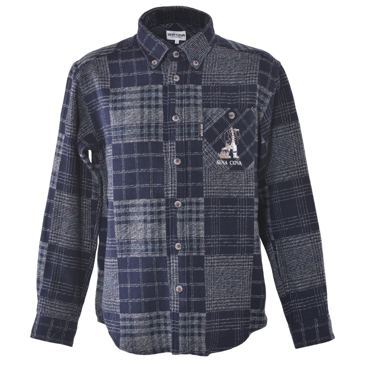 [SINA COVA(シナコバ)]オーバーシャツ 24224060 ブルー L