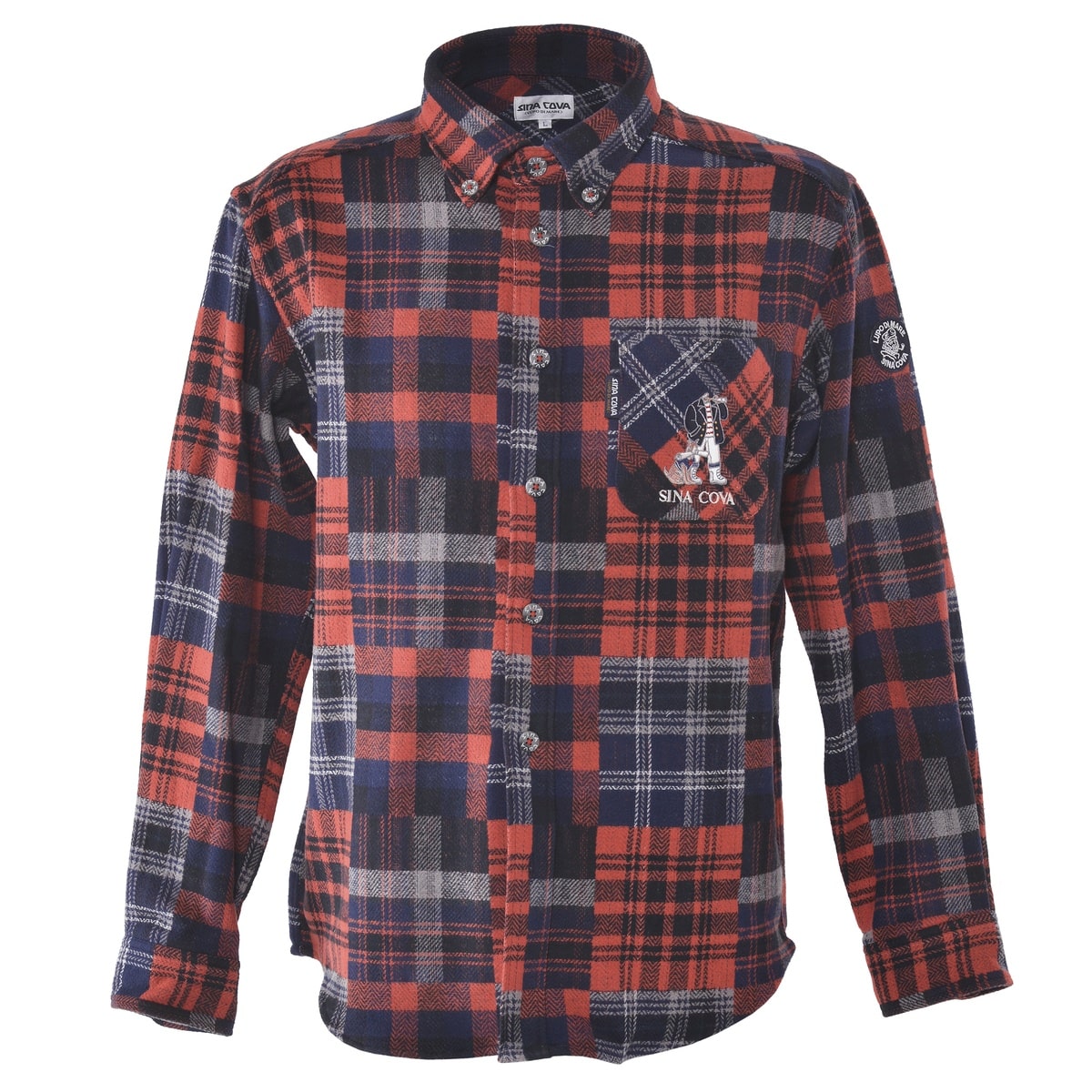 [SINA COVA(シナコバ)]オーバーシャツ 24224060 レッド L