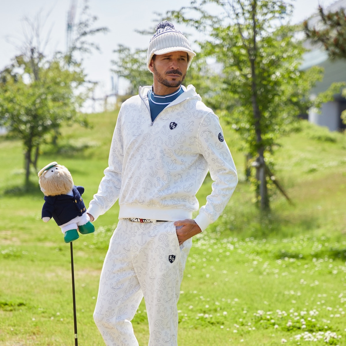 [SINA COVA(シナコバ)]ツバ付きニットキャップ 24277760 ホワイト F