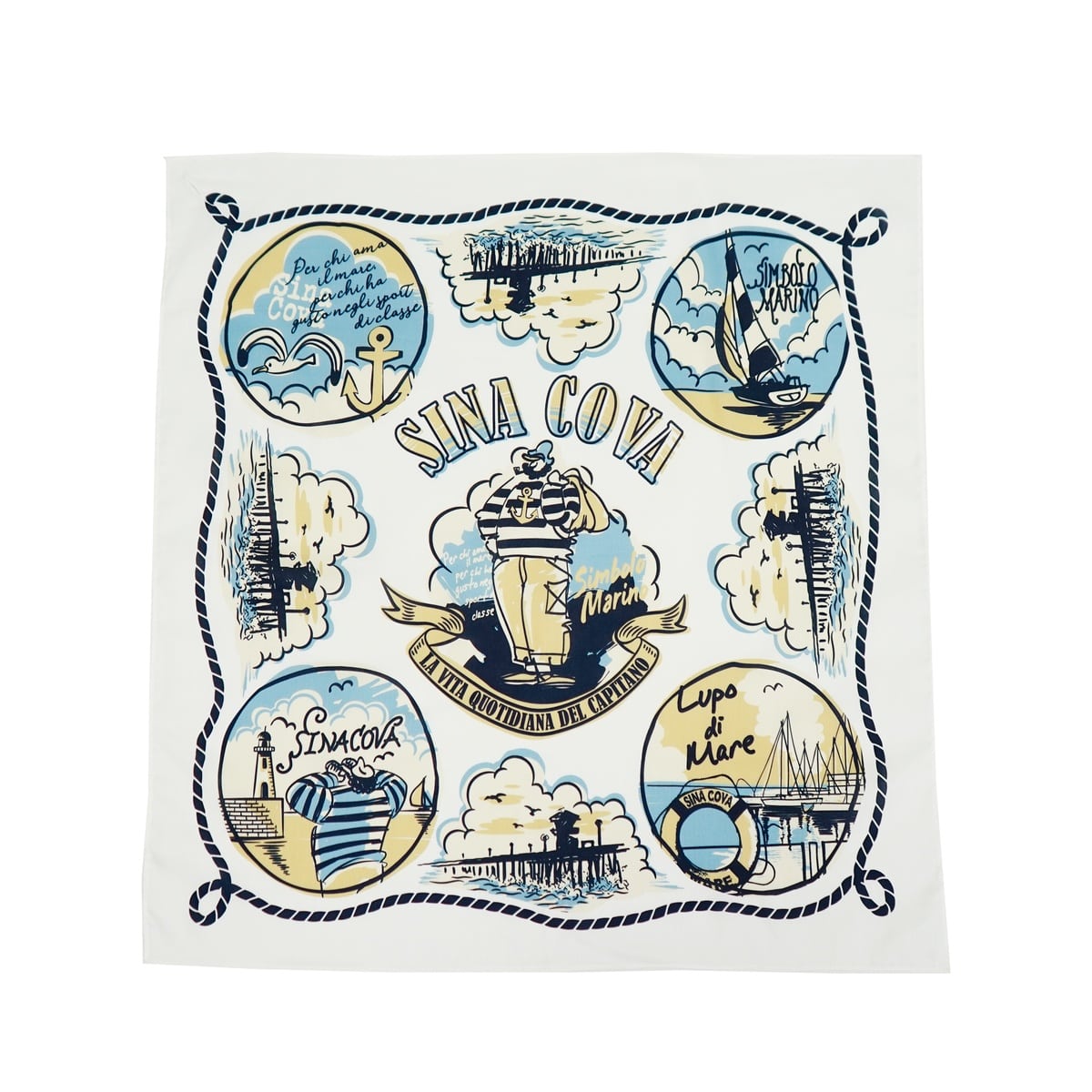 [SINA COVA(シナコバ)]フリーチーフ(バンダナ) 24278310 ホワイト F