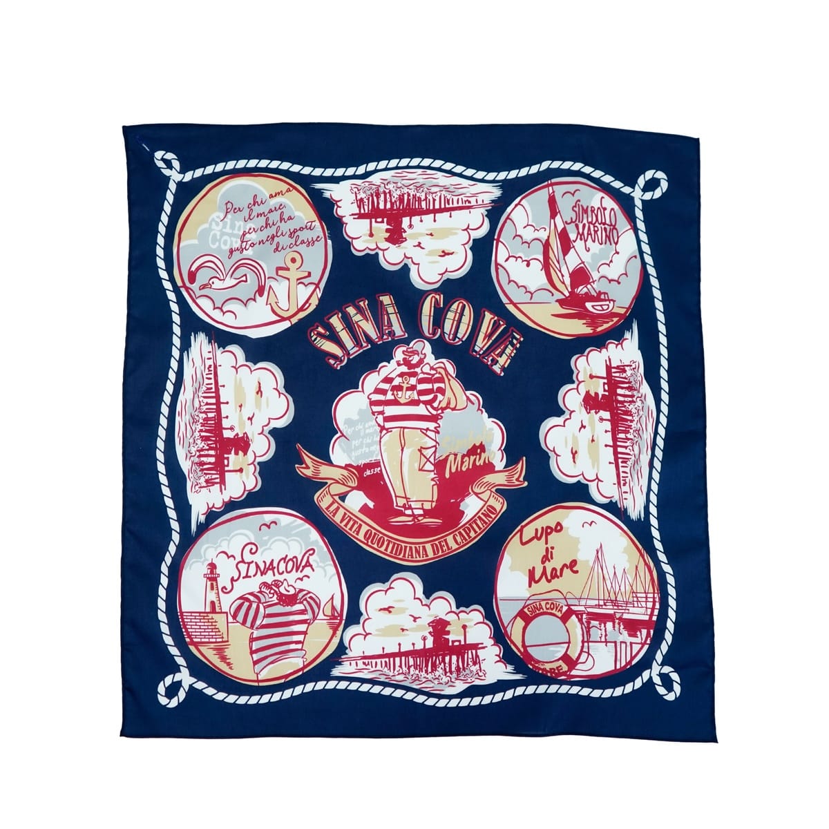 [SINA COVA(シナコバ)]フリーチーフ(バンダナ) 24278310 ネイビー F