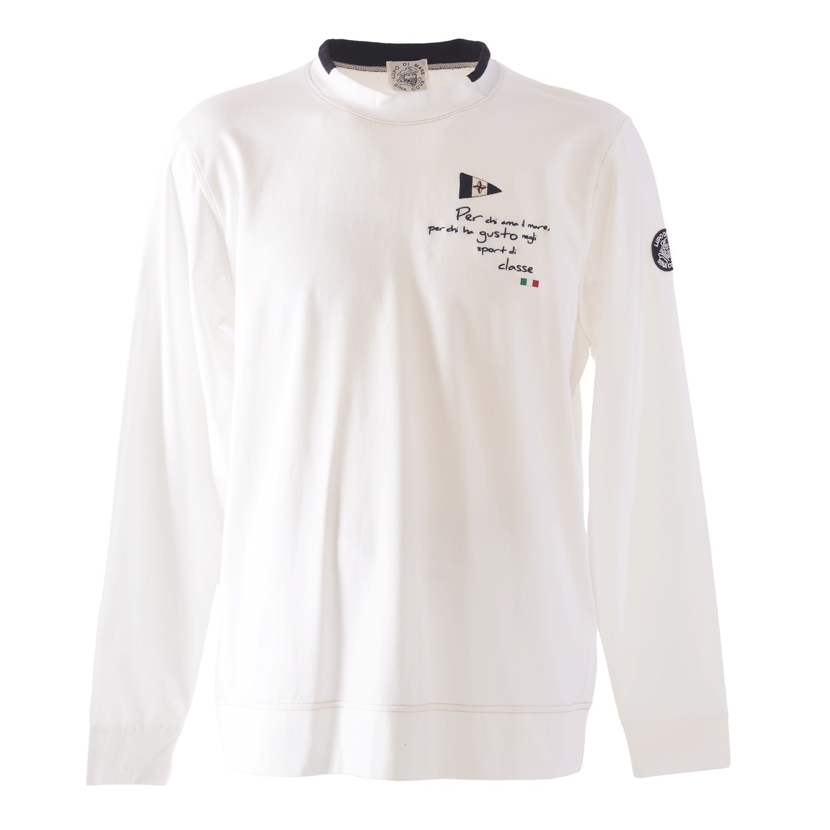 [SINA COVA(シナコバ)]モックネック長袖Tシャツ 25110040 オフホワイト LL