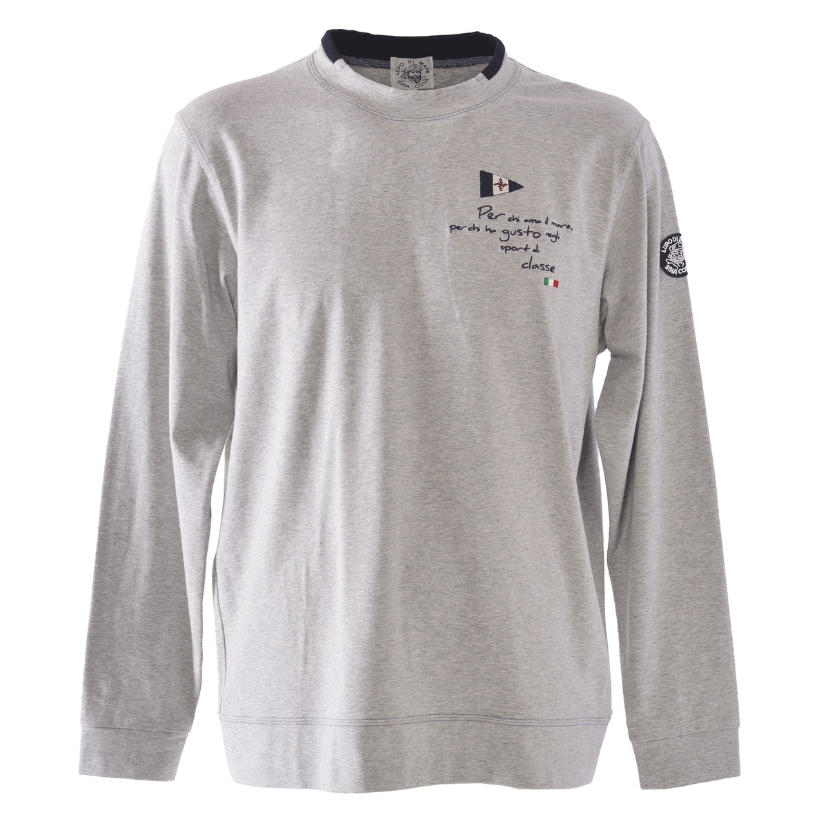 [SINA COVA(シナコバ)]モックネック長袖Tシャツ 25110040 グレー L