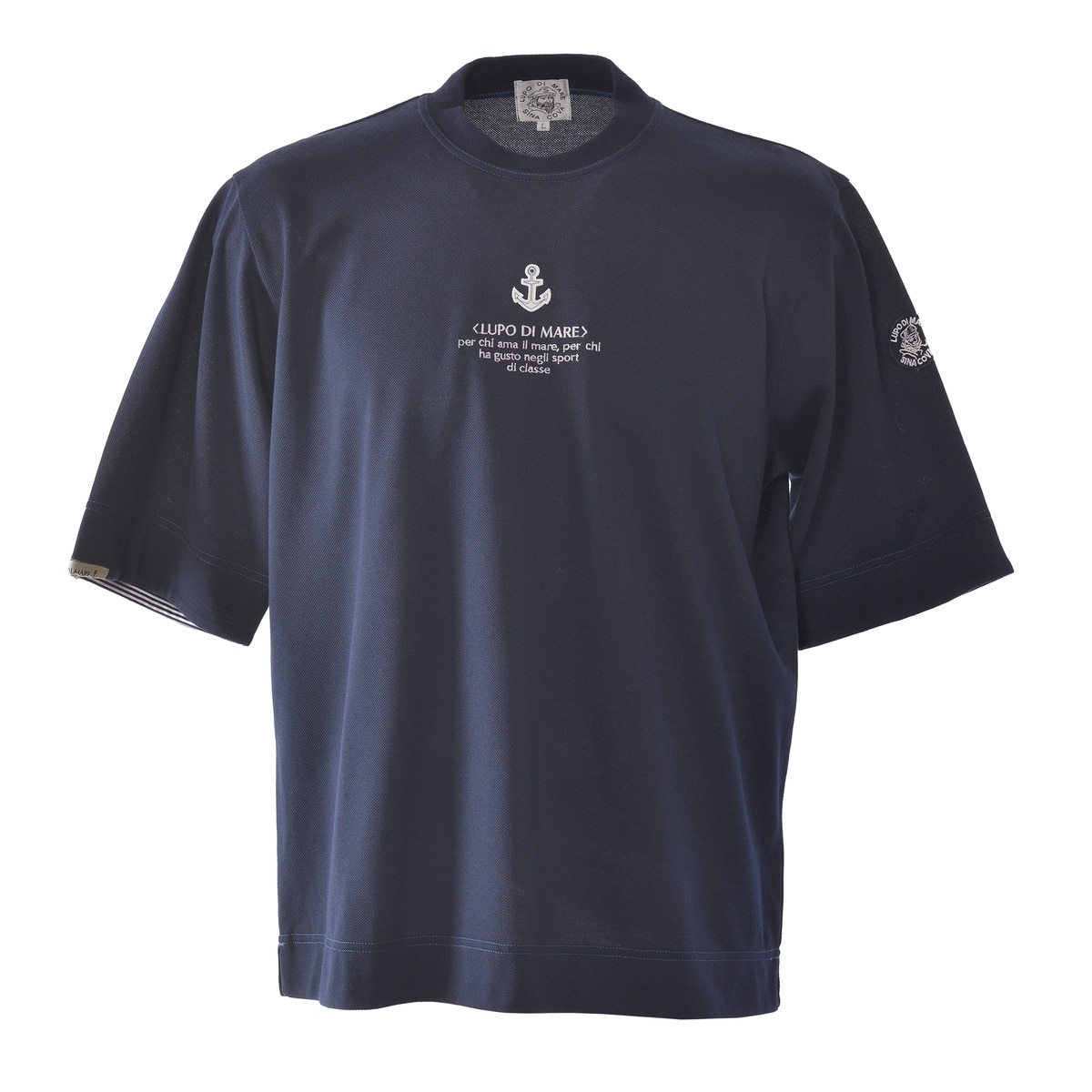 [SINA COVA(シナコバ)]5分袖Tシャツ 25110530 ネイビー LL