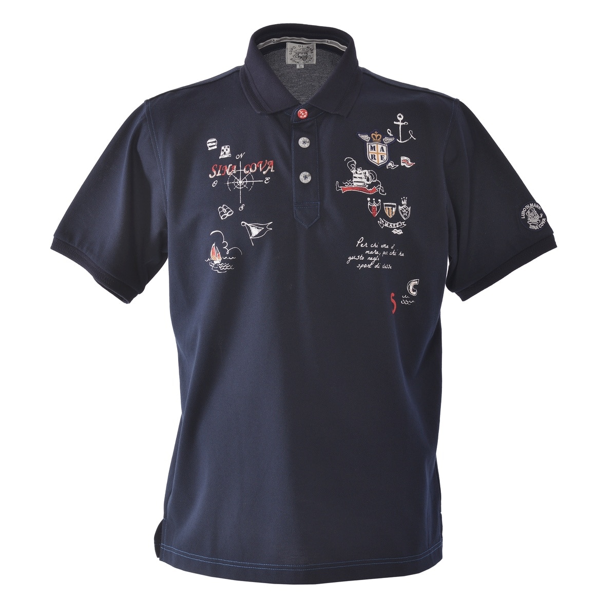 [SINA COVA(シナコバ)]半袖ポロシャツ 25110550 ネイビー L