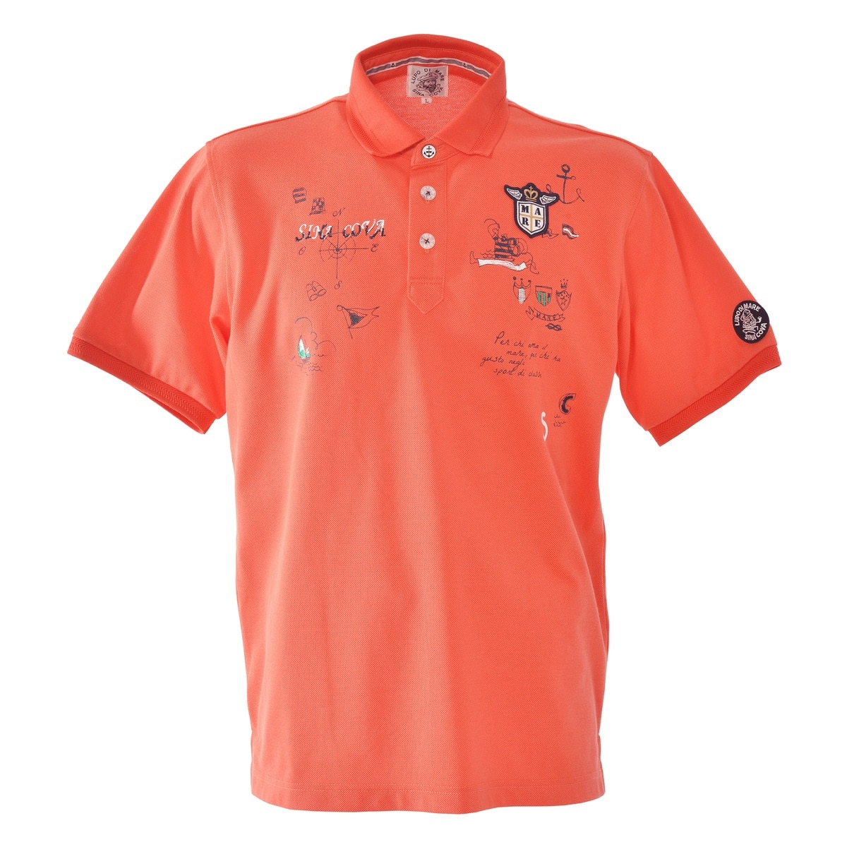 [SINA COVA(シナコバ)]半袖ポロシャツ 25110550 オレンジ LL