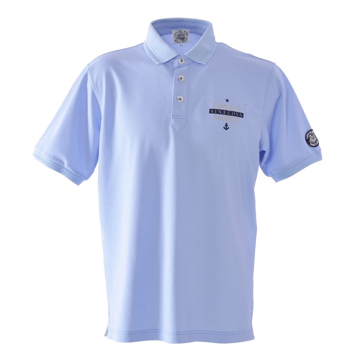 [SINA COVA(シナコバ)]半袖ポロシャツ 25110600 サックス L