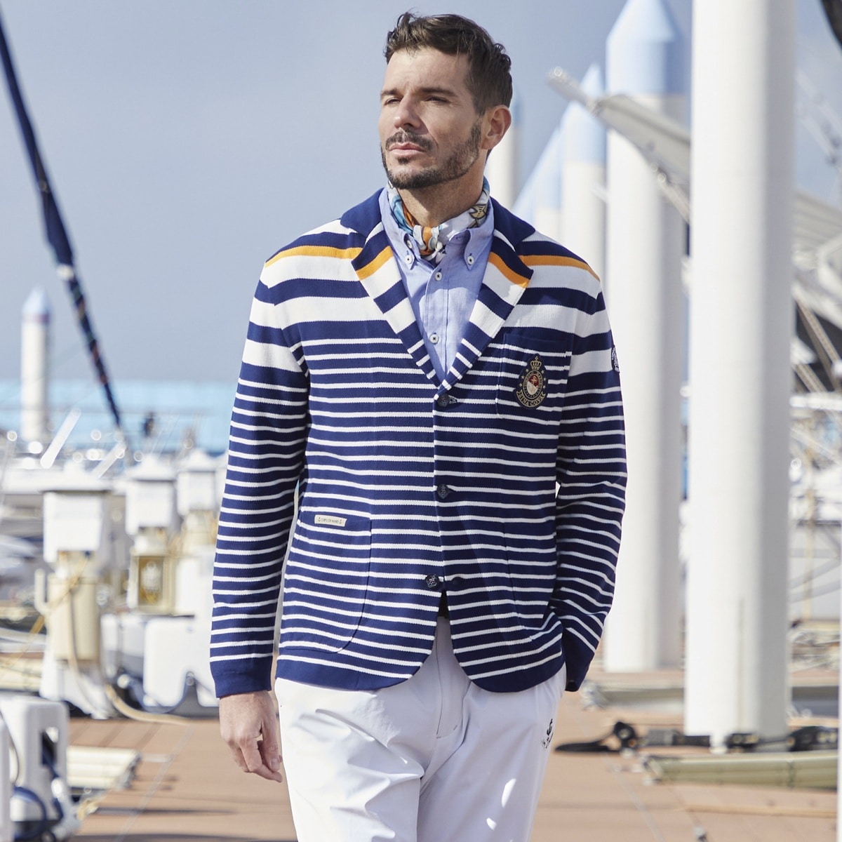 [SINA COVA(シナコバ)]ニットジャケット 25113020 ネイビー M