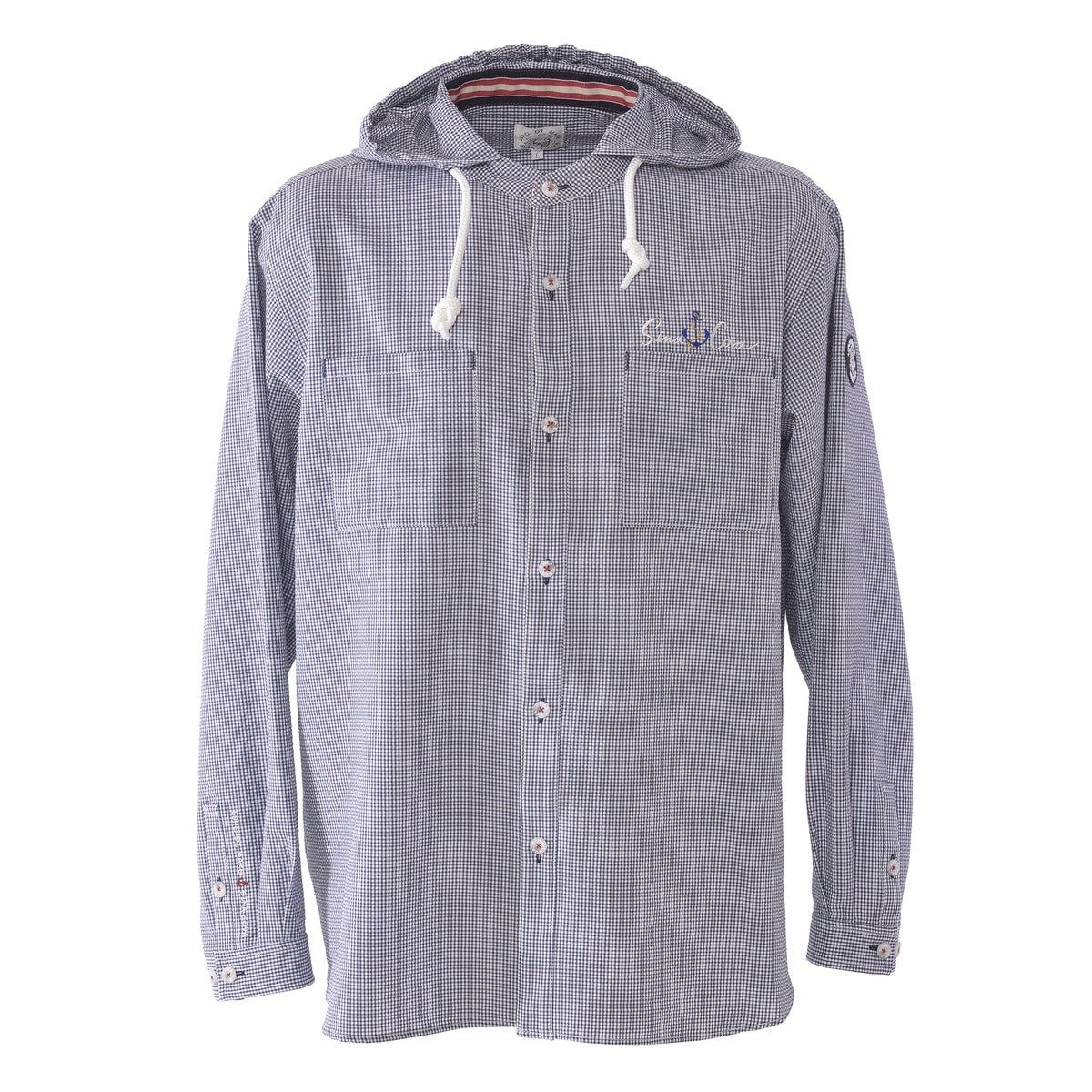 [SINA COVA(シナコバ)]フード付きシャツジャケット ユニセックス(男女兼用) 25113060 ネイビー S