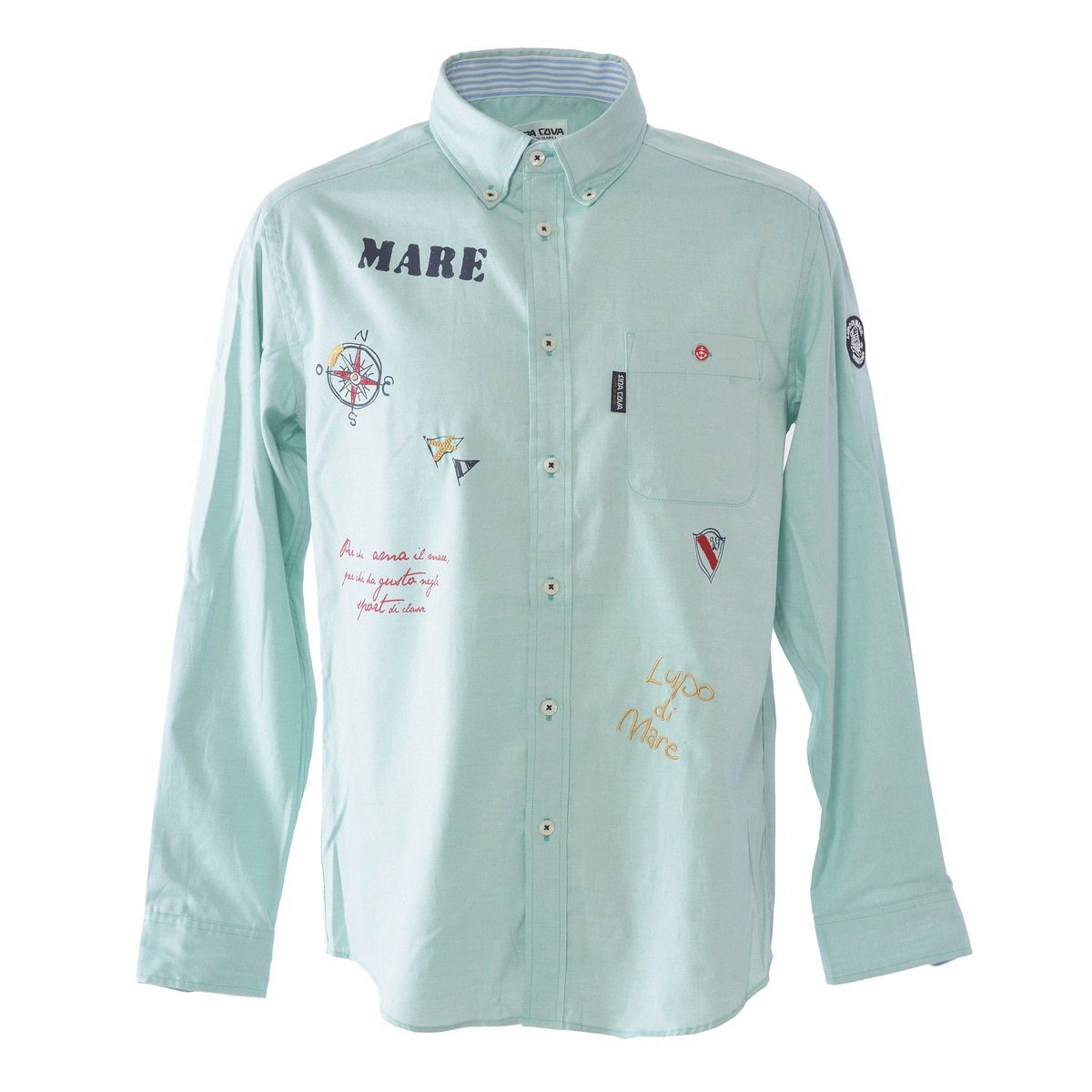 [SINA COVA(シナコバ)]長袖ボタンダウンシャツ 25114030 グリーン M