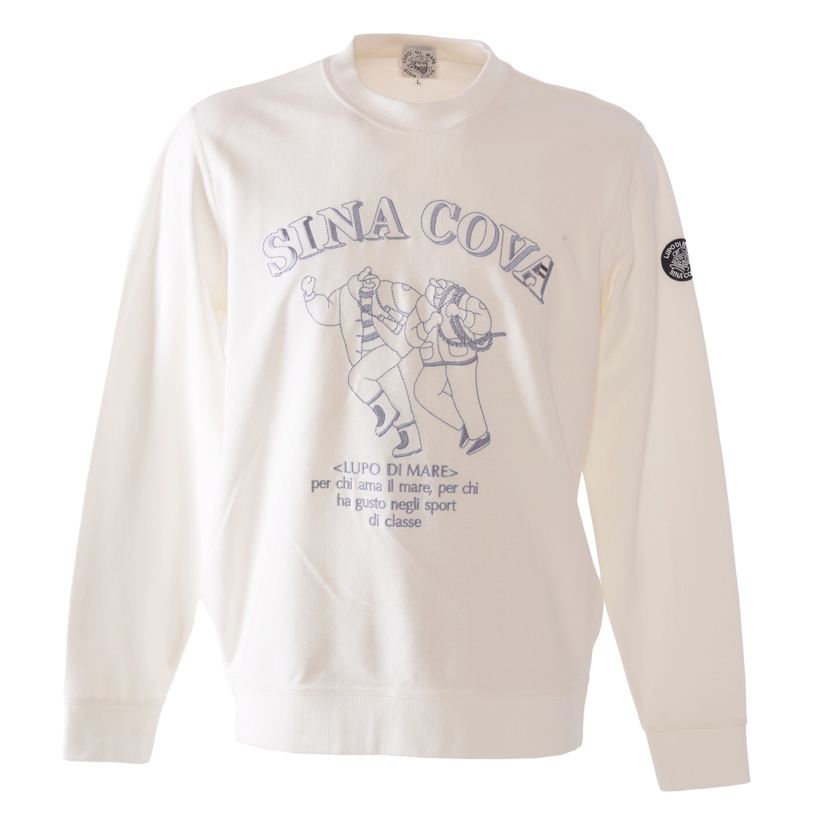 [SINA COVA(シナコバ)]クルーネックトレーナー 25120040 オフホワイト L