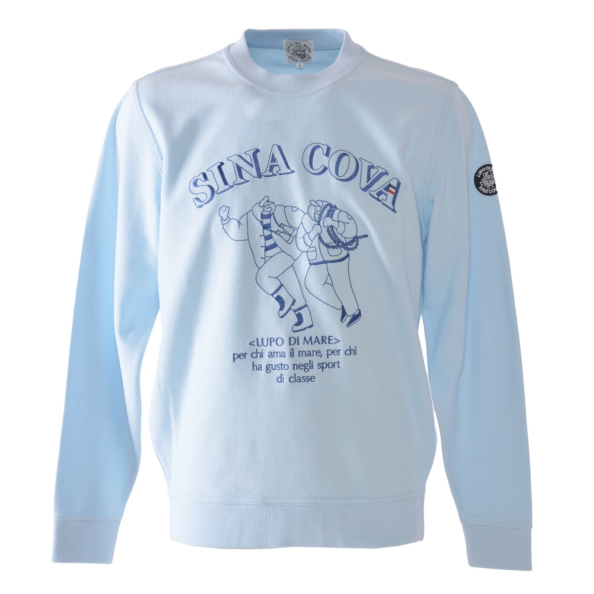 [SINA COVA(シナコバ)]クルーネックトレーナー 25120040 サックス L