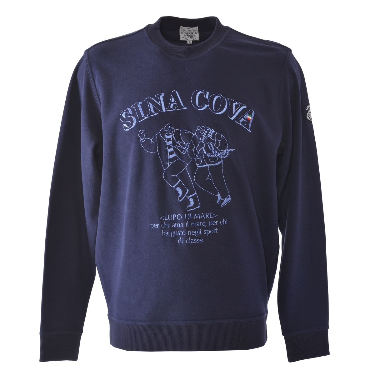 [SINA COVA(シナコバ)]クルーネックトレーナー 25120040 ネイビー L