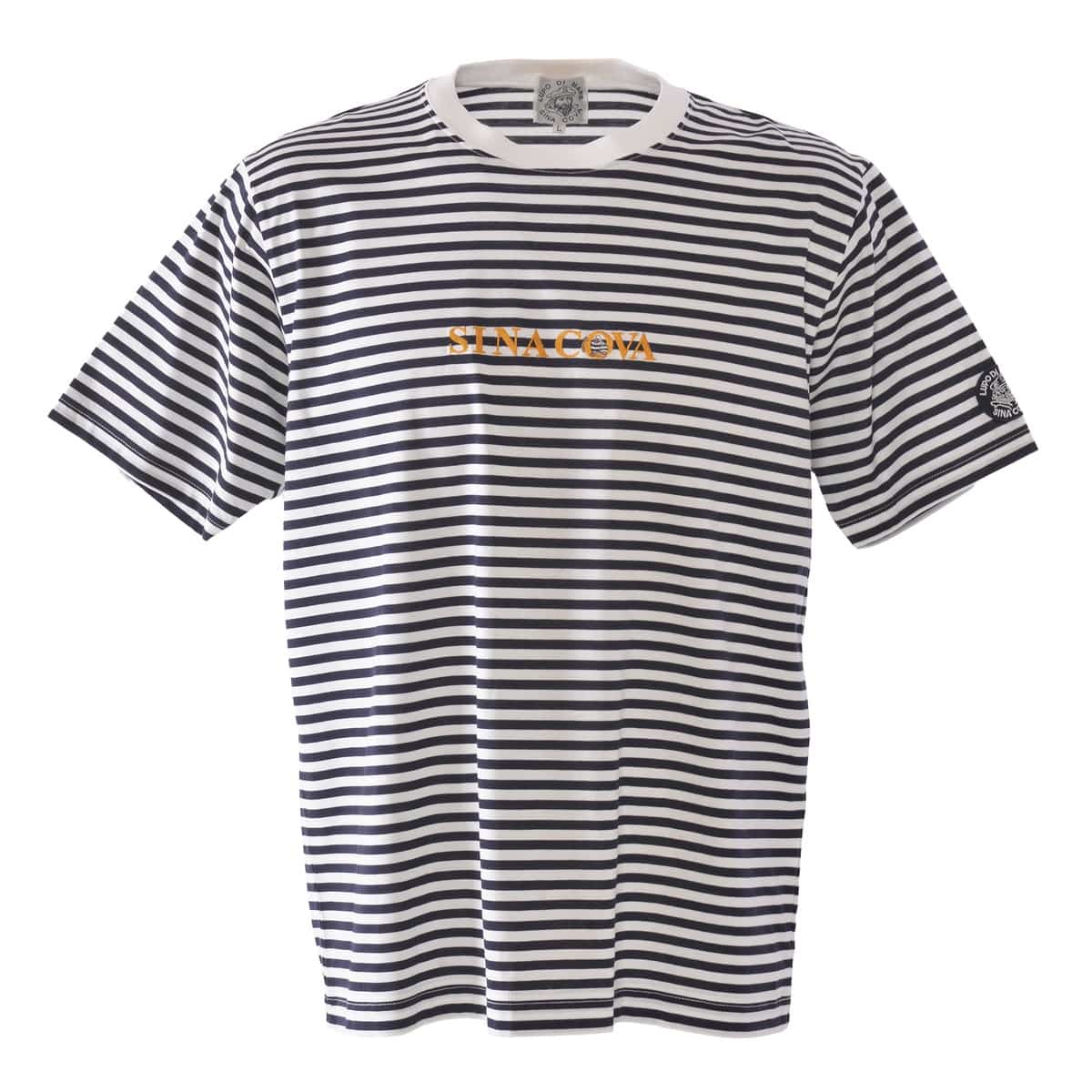 [SINA COVA(シナコバ)]ボーダー柄半袖Tシャツ ユニセックス(男女兼用) 25120570 ネイビー LL