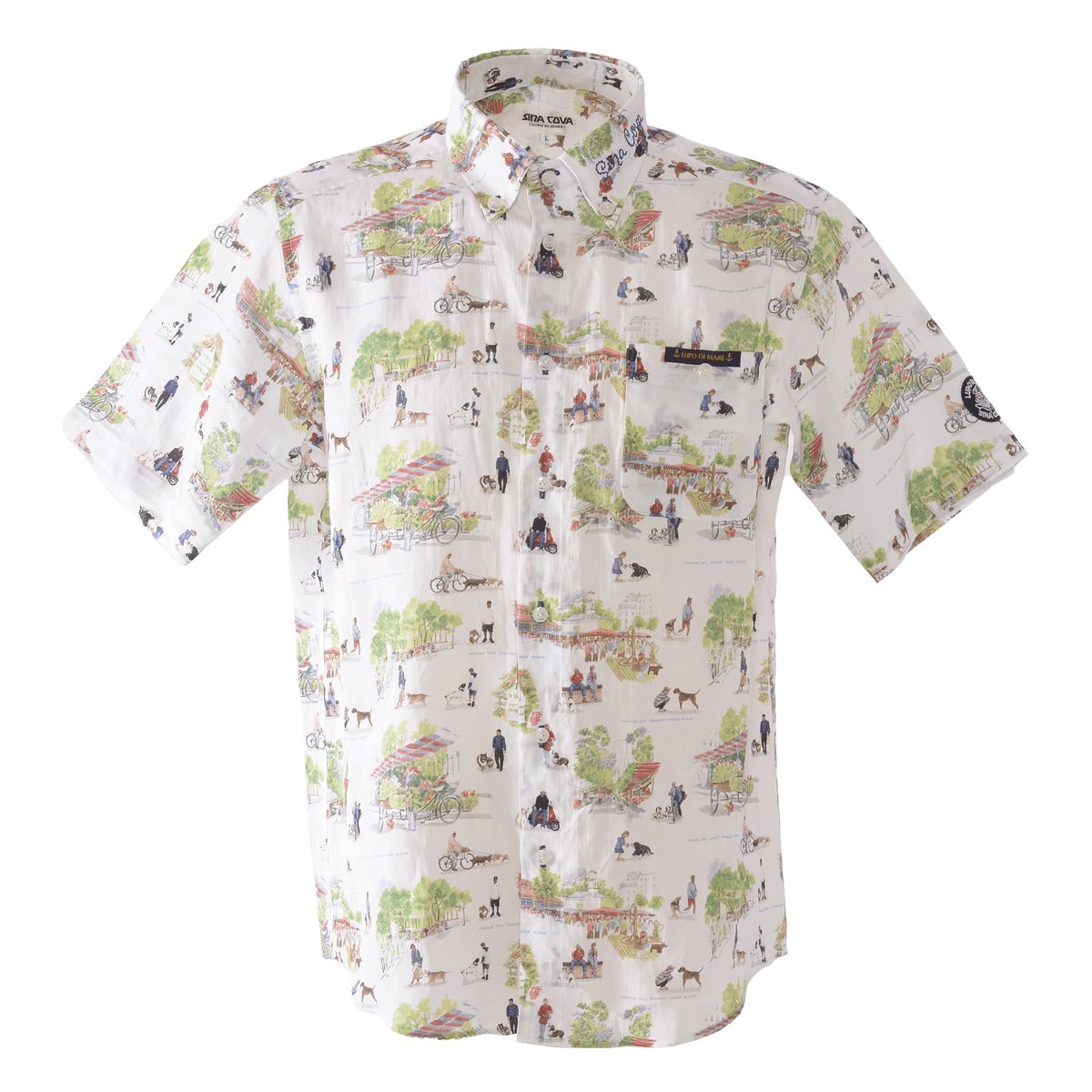 [SINA COVA(シナコバ)]半袖ボタンダウンシャツ 25124540 ホワイト M