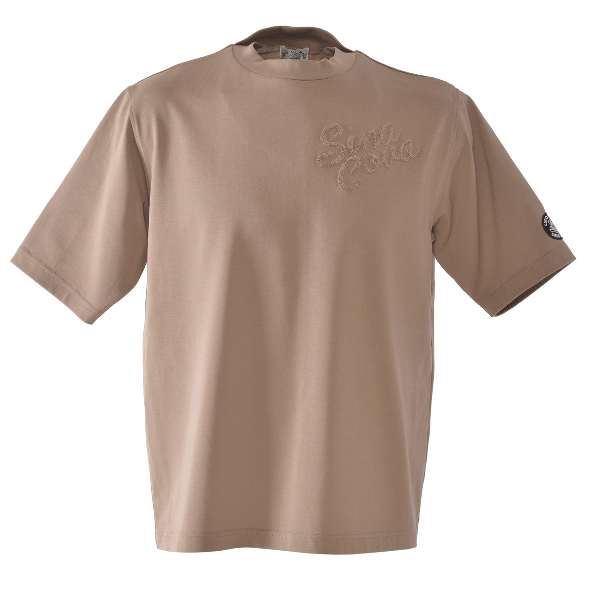 [SINA COVA(シナコバ)]モックネックTシャツ 25130510 ベージュ Lサイズ