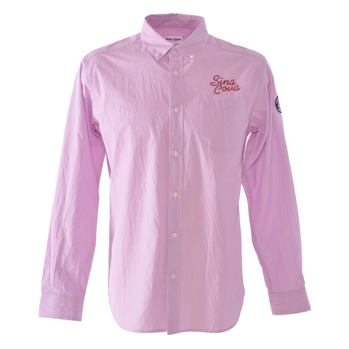 [SINA COVA(シナコバ)]長袖ボタンダウンシャツ 25134020 ピンク Mサイズ