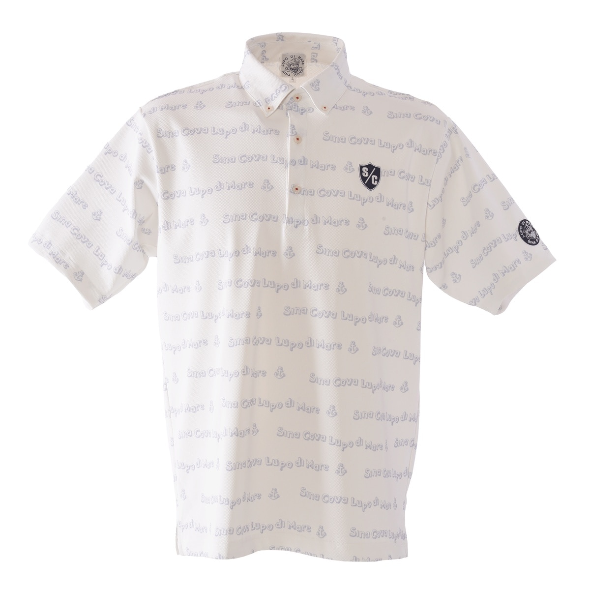 [SINA COVA(シナコバ)]半袖ボタンダウンシャツ 25150540 オフホワイト Lサイズ