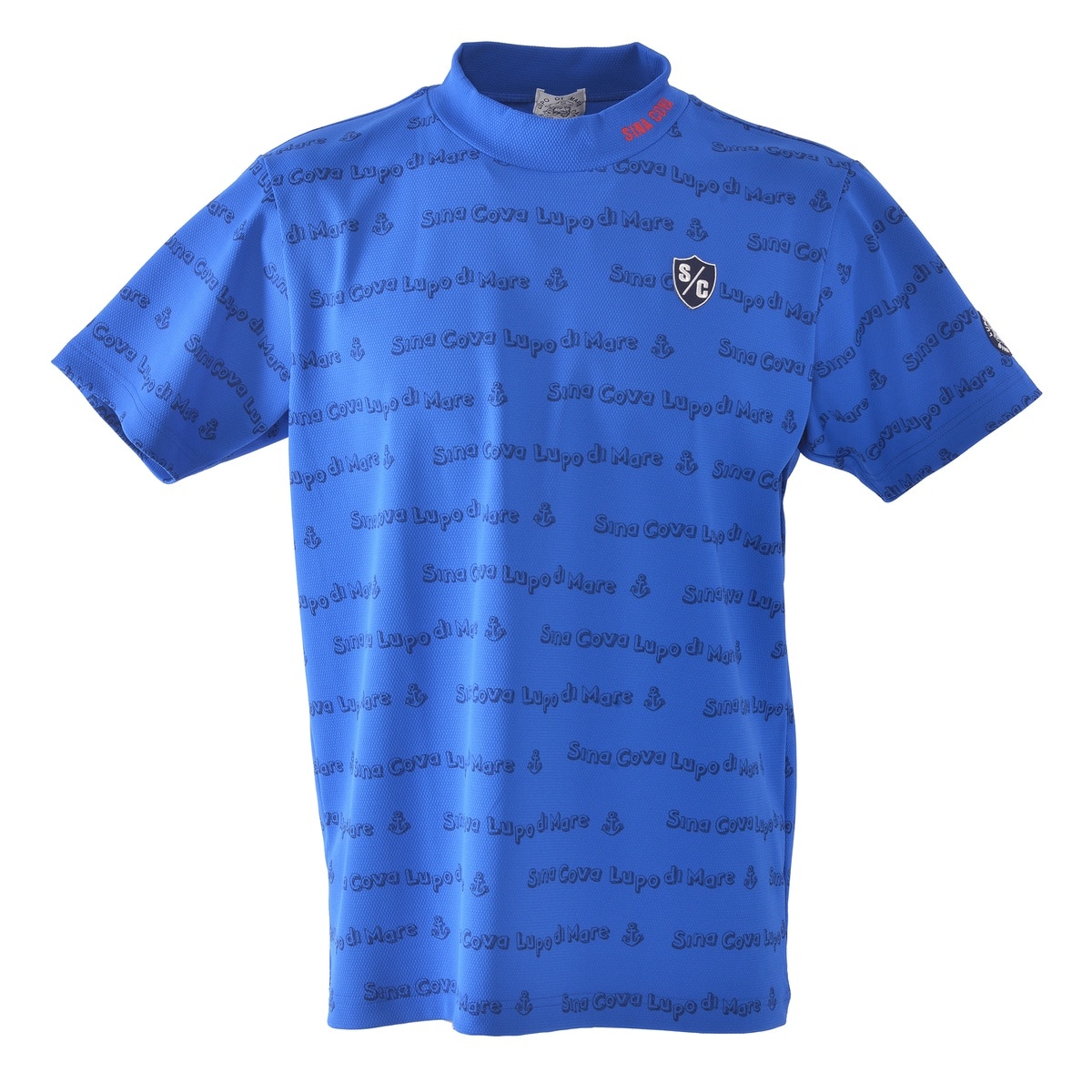 [SINA COVA(シナコバ)]モックネックTシャツ 25150550 ブルー LLサイズ