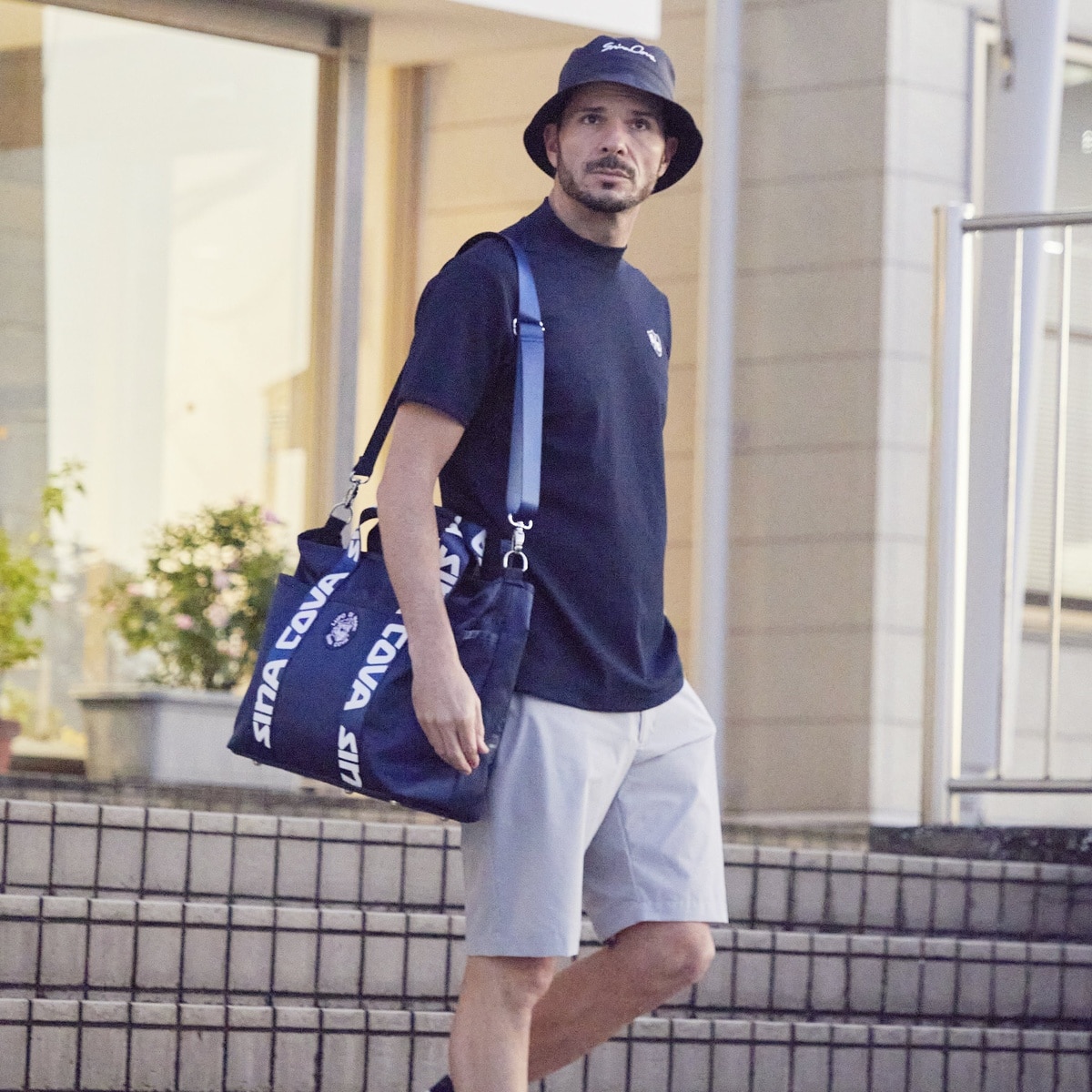 [SINA COVA(シナコバ)]ショートパンツ 25155510 ネイビー Lサイズ