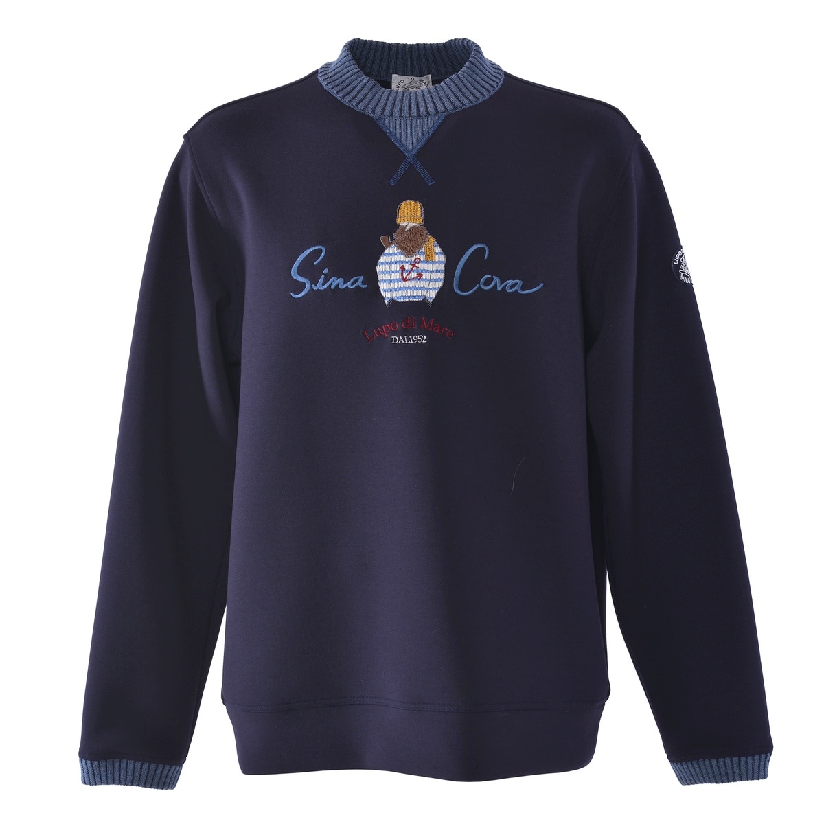 [SINA COVA(シナコバ)]モックネックプルオーバー ユニセックス(男女兼用) 25210060 ネイビー Sサイズ