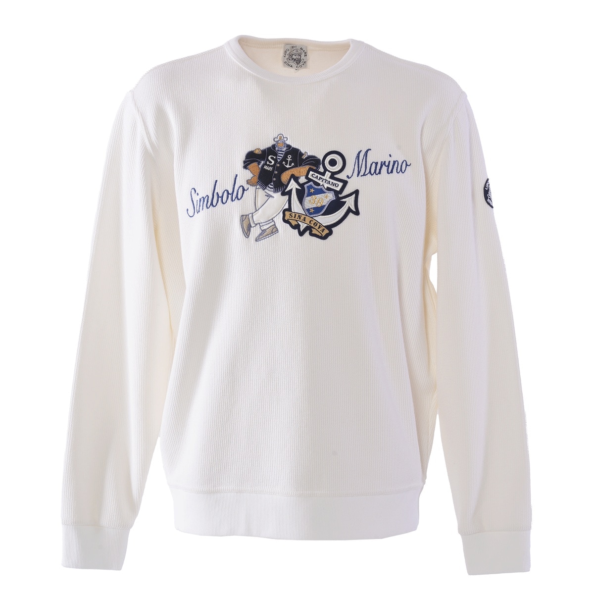 [SINA COVA(シナコバ)]クルーネックプルオーバー ユニセックス(男女兼用) 25210090 オフホワイト Lサイズ