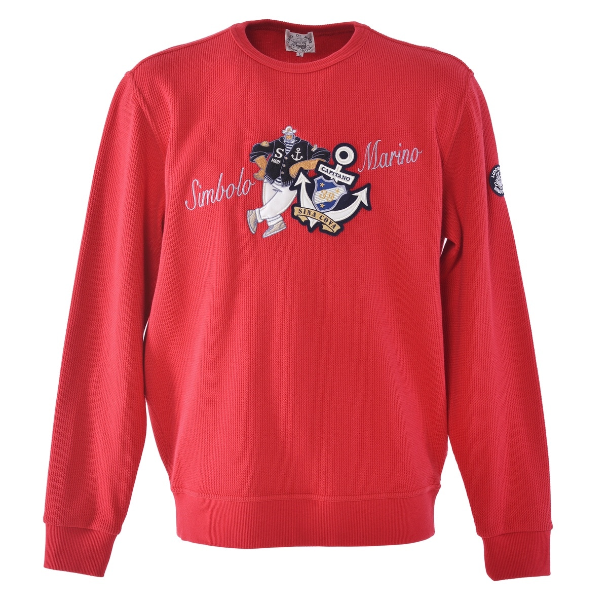 [SINA COVA(シナコバ)]クルーネックプルオーバー ユニセックス(男女兼用) 25210090 レッド LLサイズ